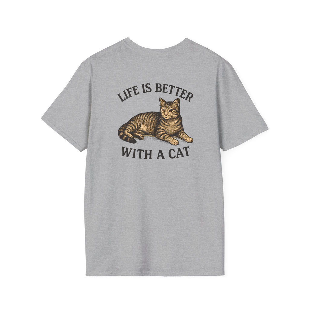 Cat With Slogan T-Shirt