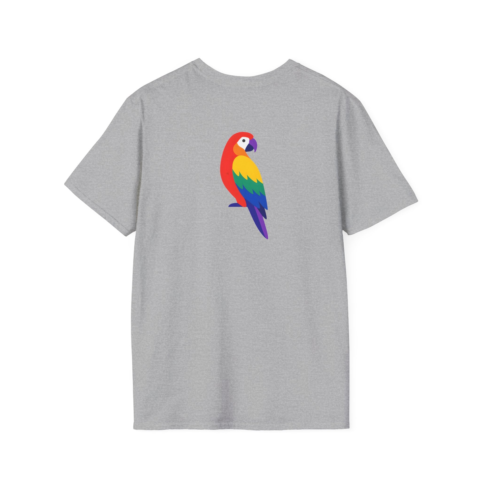 Colorful Parrot Illustration T-Shirt