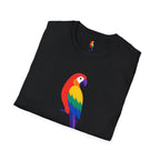 Colorful Parrot Illustration T-Shirt