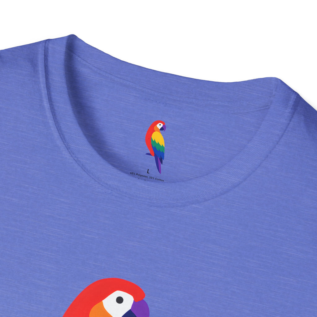 Colorful Parrot Illustration T-Shirt