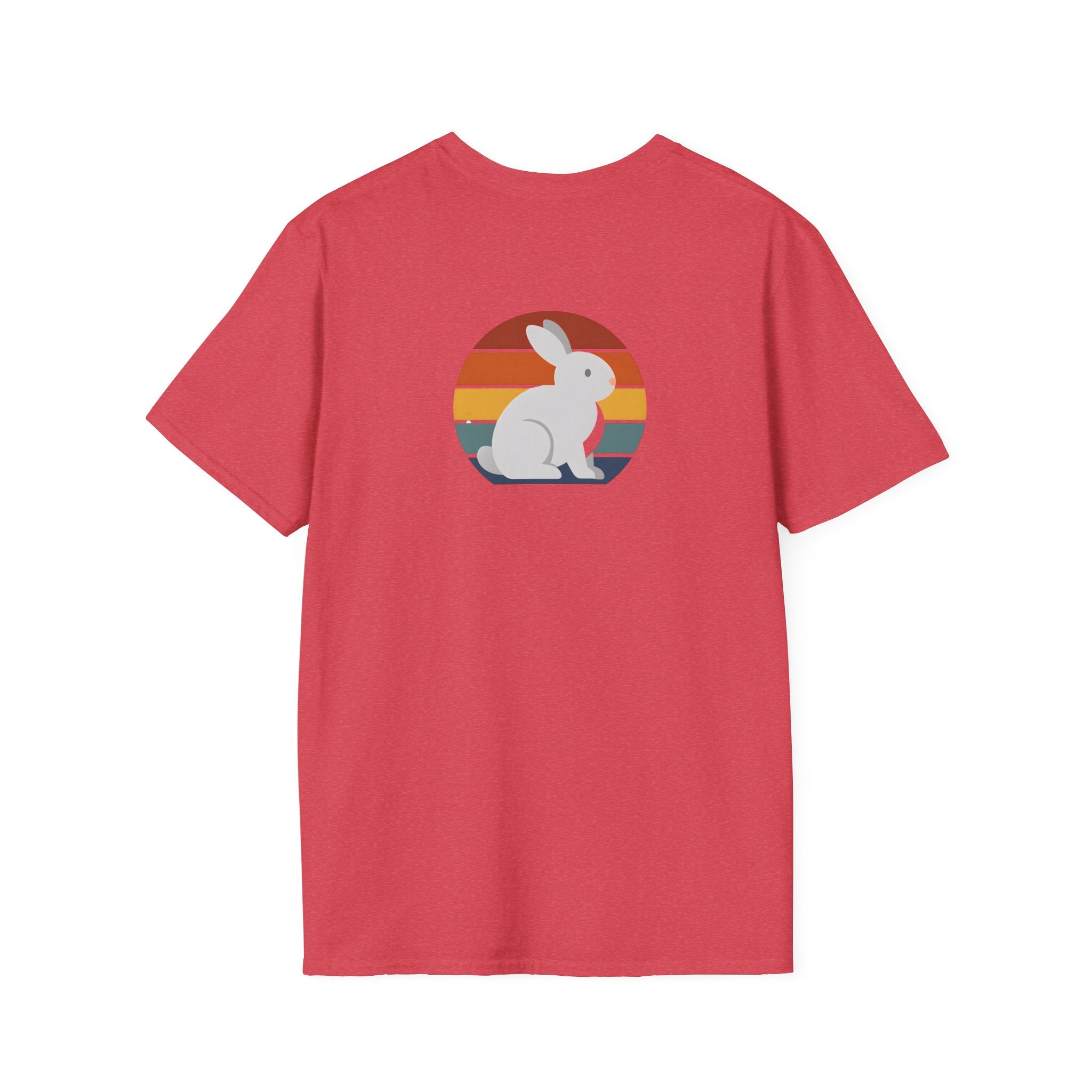Rainbow striped rabbit T-Shirt