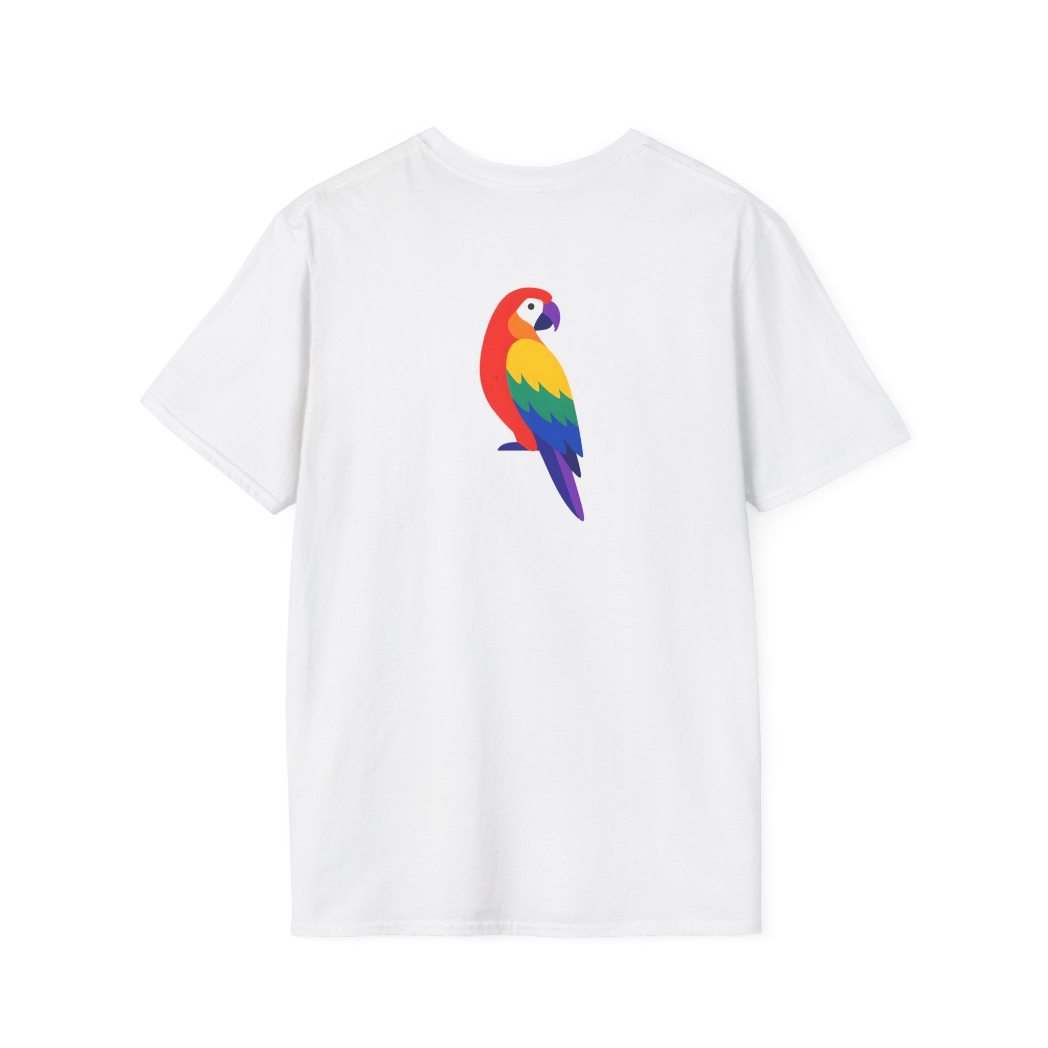 Colorful Parrot Illustration T-Shirt