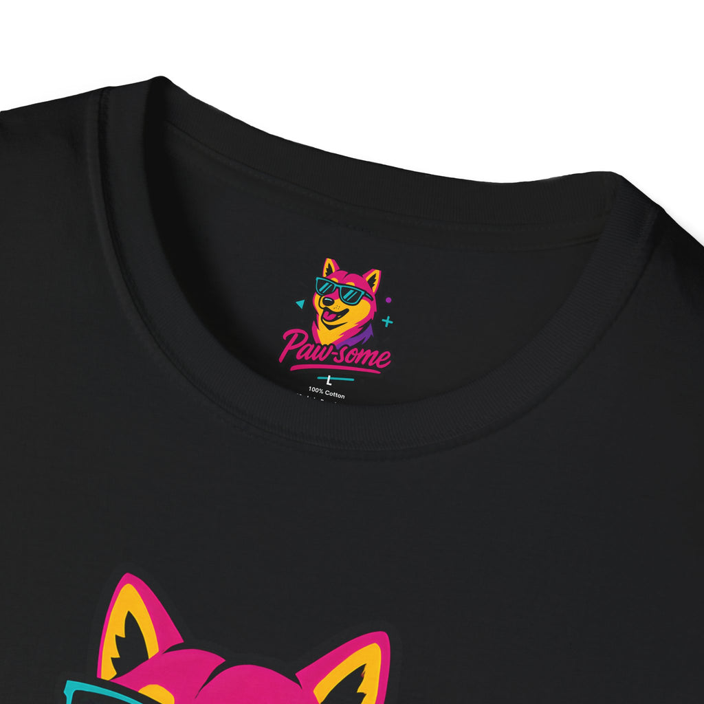 Paw-some Neon Dog T-Shirt