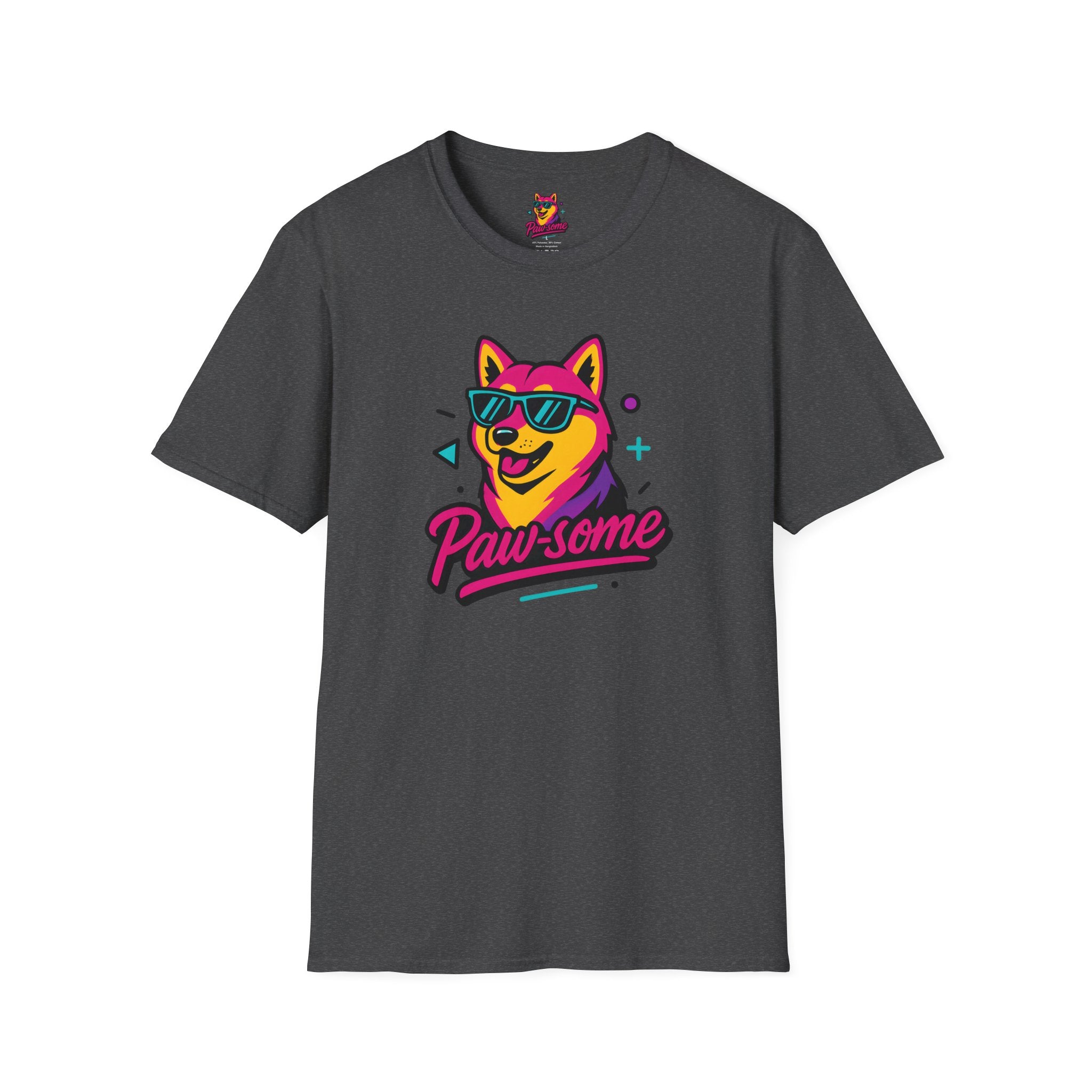 Paw-some Neon Dog T-Shirt