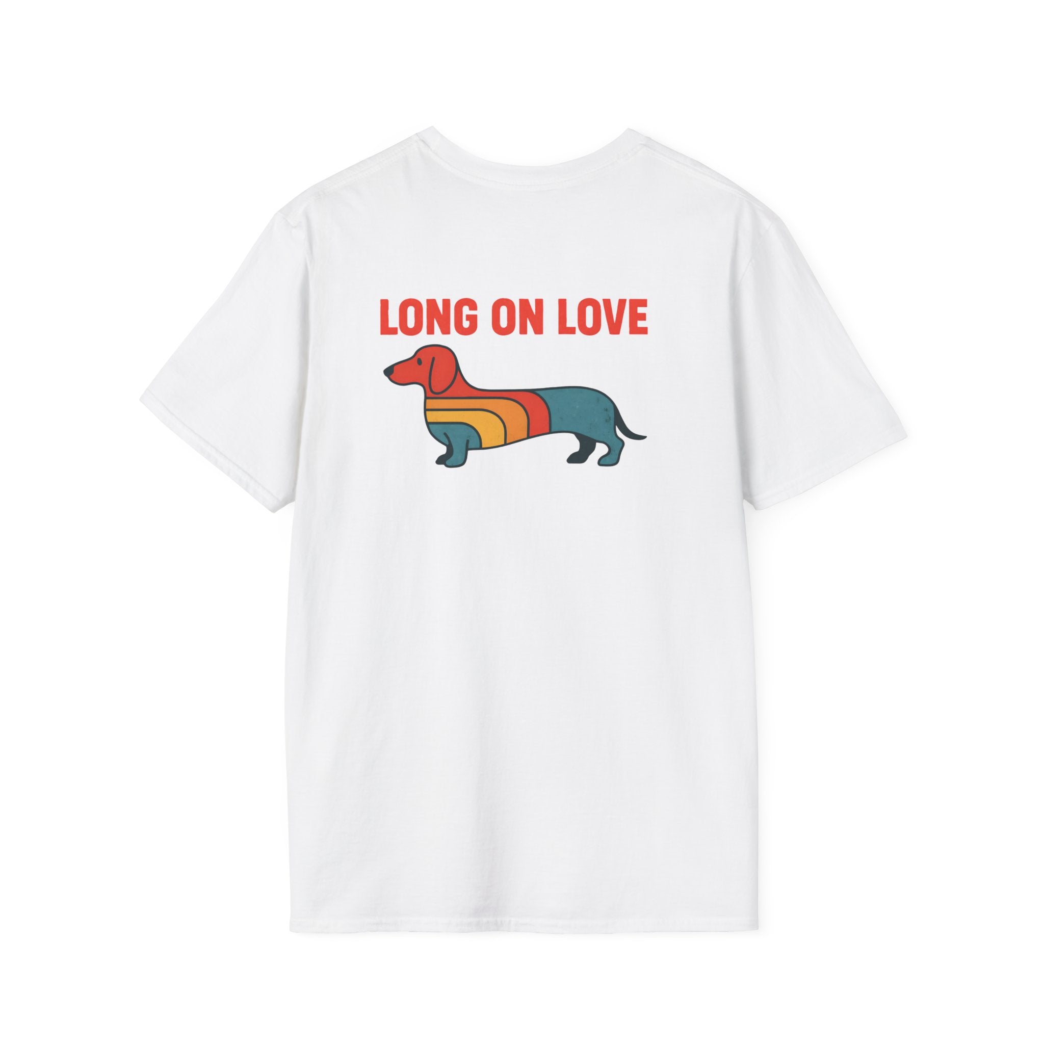 Retro Rainbow Dachshund T-Shirt