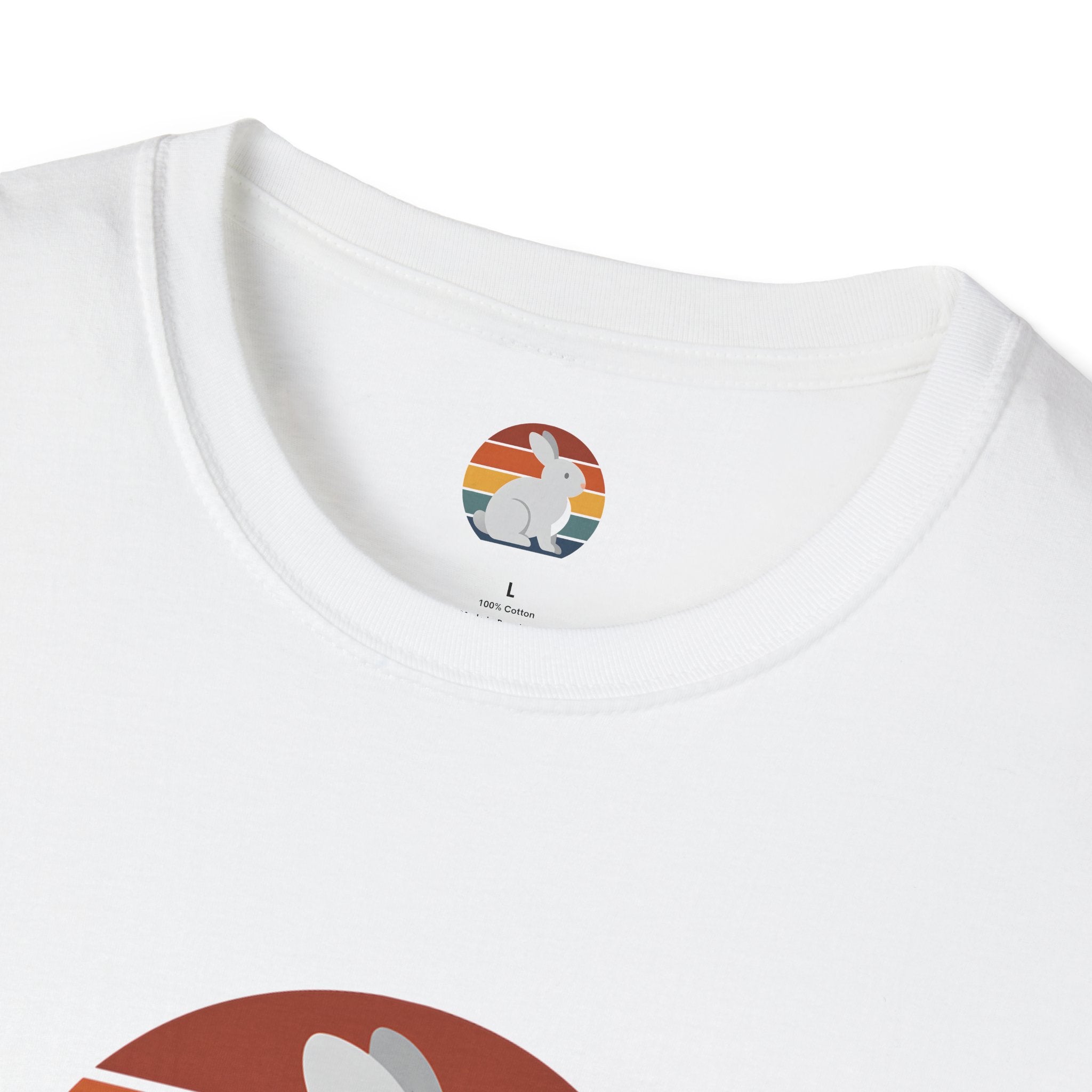 Rainbow striped rabbit T-Shirt