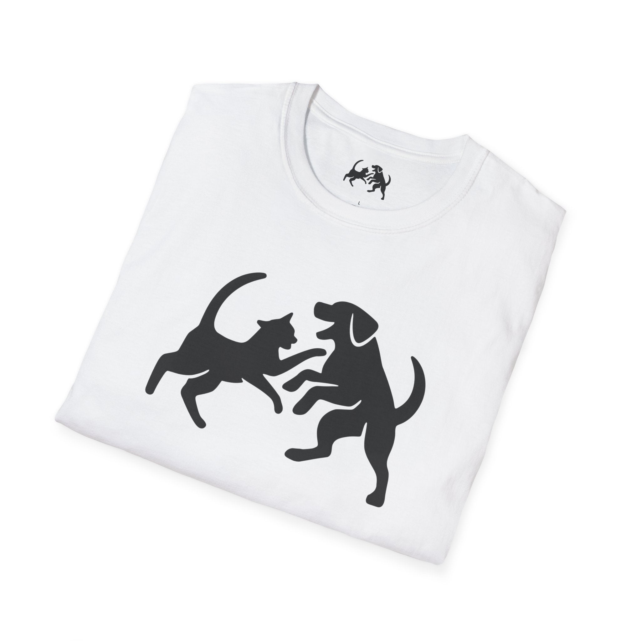 Cat and dog fight T-Shirt