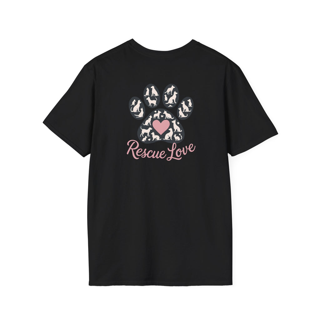 Rescue Love Paw Print T-Shirt
