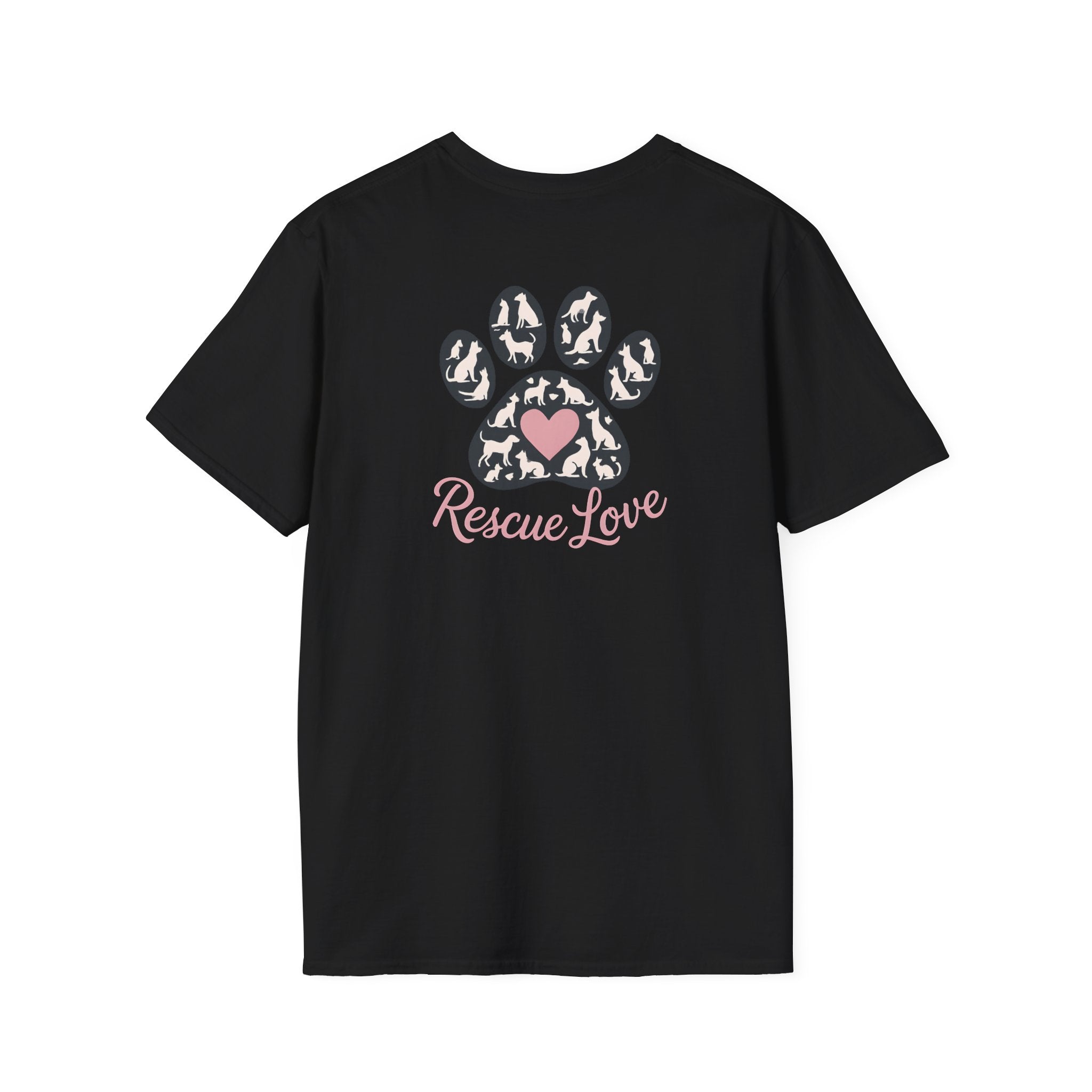 Rescue Love Paw Print T-Shirt