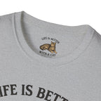 Cat With Slogan T-Shirt