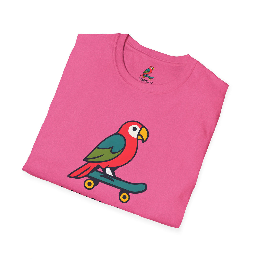 Parrot on skateboard T-Shirt