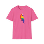 Colorful Parrot Illustration T-Shirt