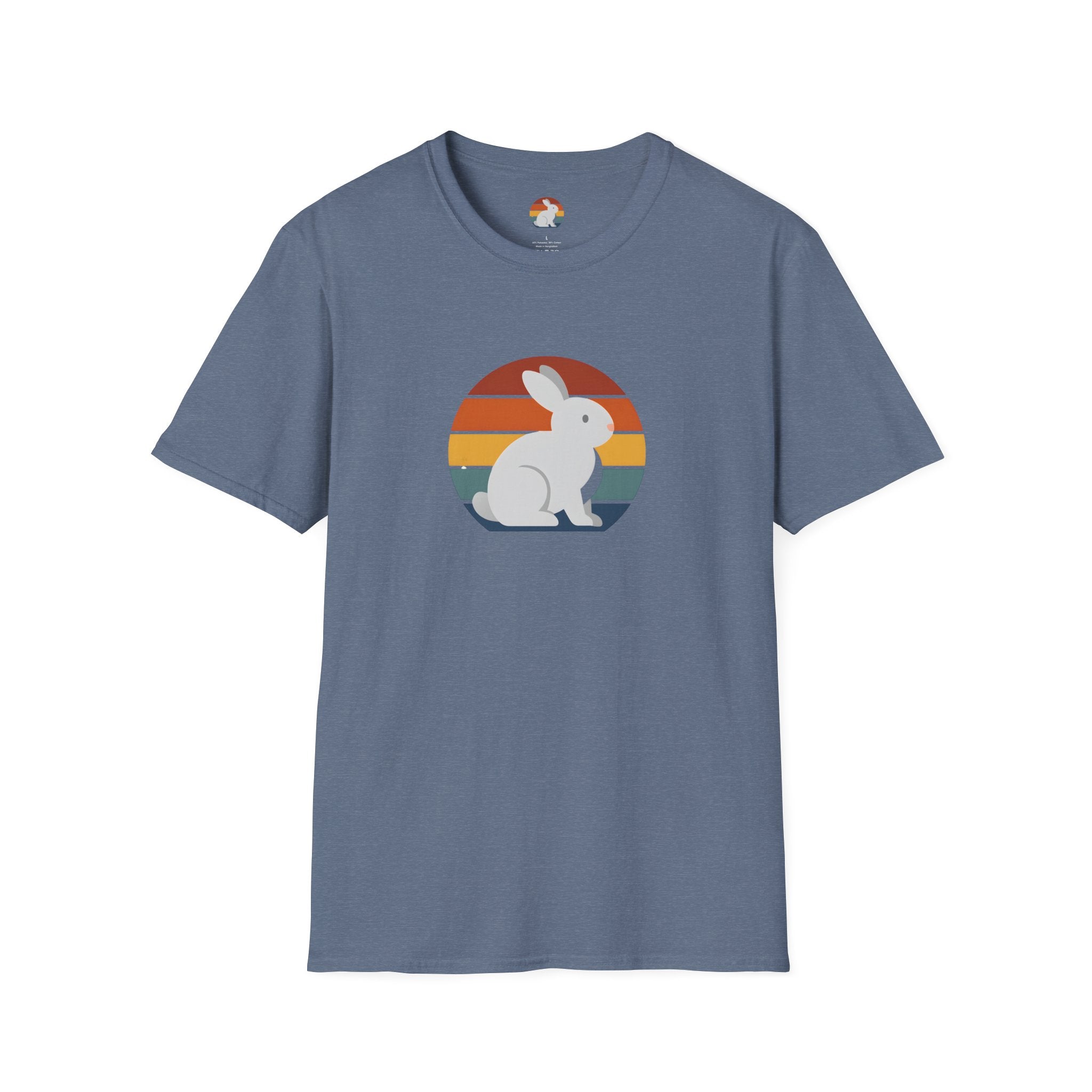 Rainbow striped rabbit T-Shirt