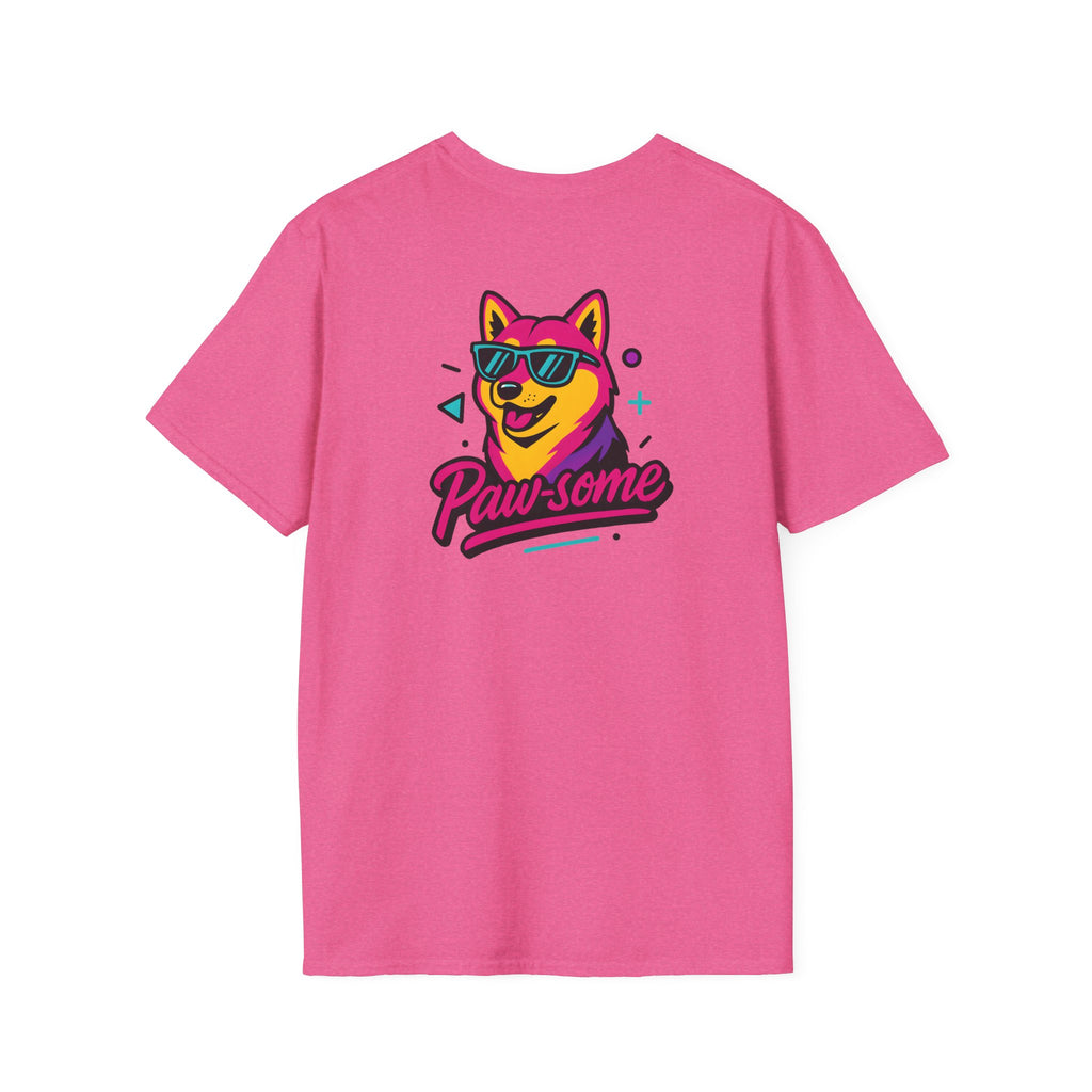 Paw-some Neon Dog T-Shirt