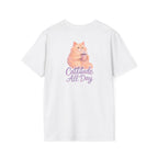 Cat with Coffee Cup T-Shirt