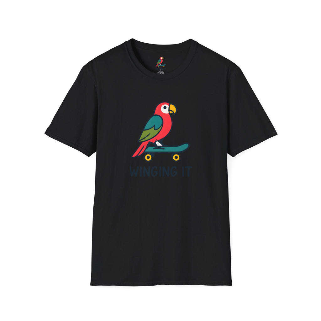 Parrot on skateboard T-Shirt