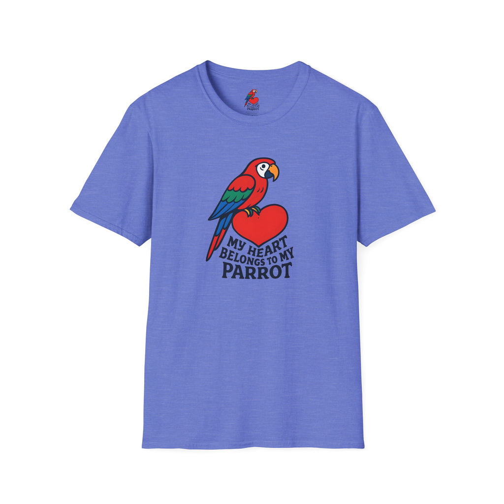 Parrot on Heart T-Shirt