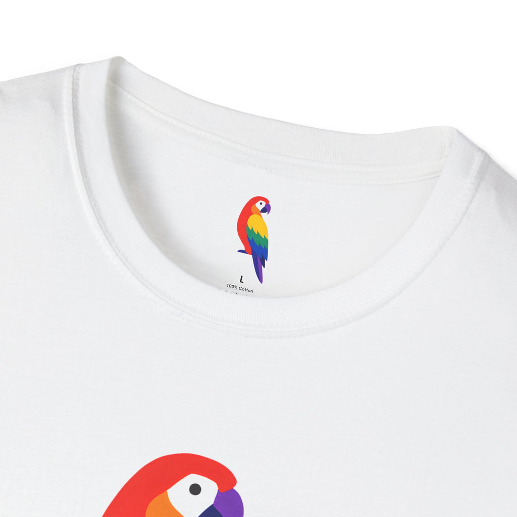 Colorful Parrot Illustration T-Shirt