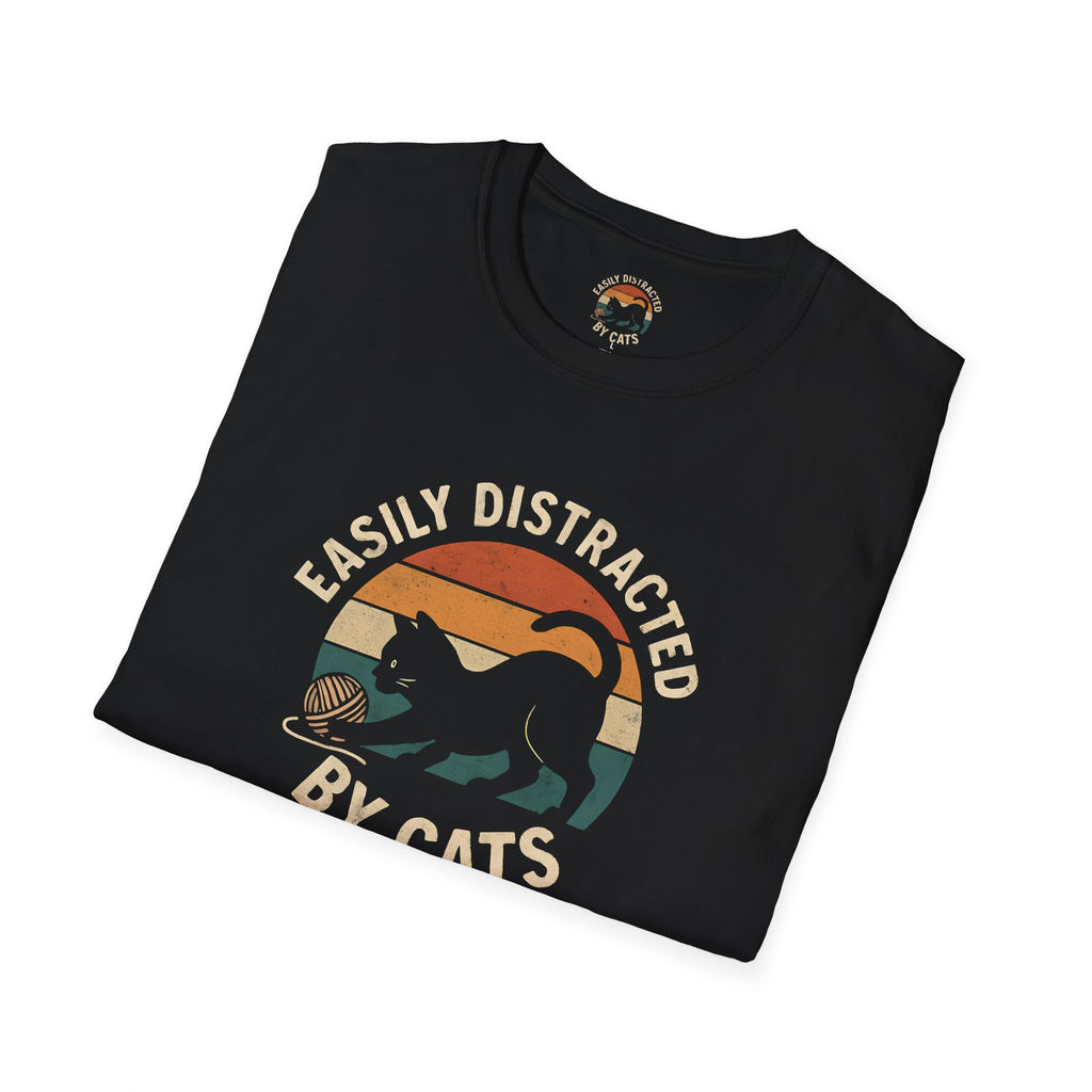 Easily Distracted by Cats T-Shirt