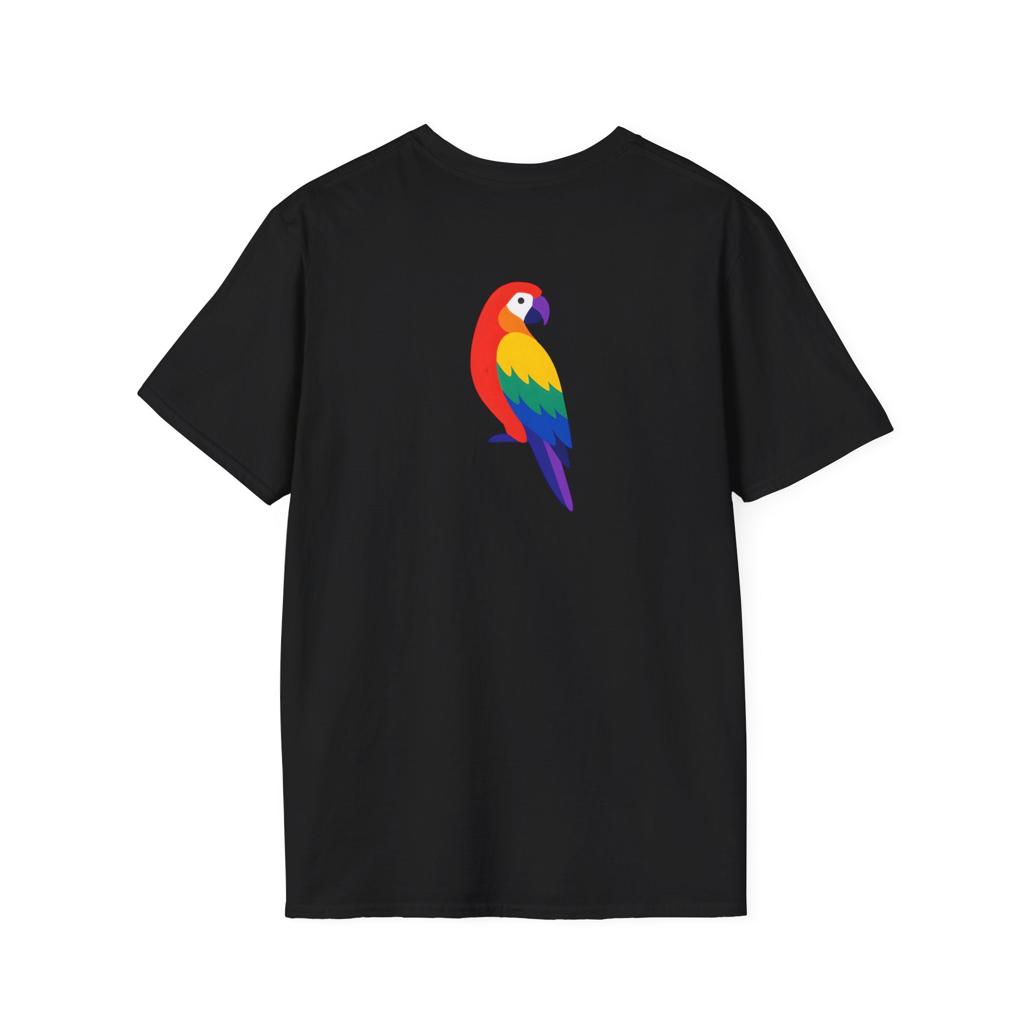 Colorful Parrot Illustration T-Shirt