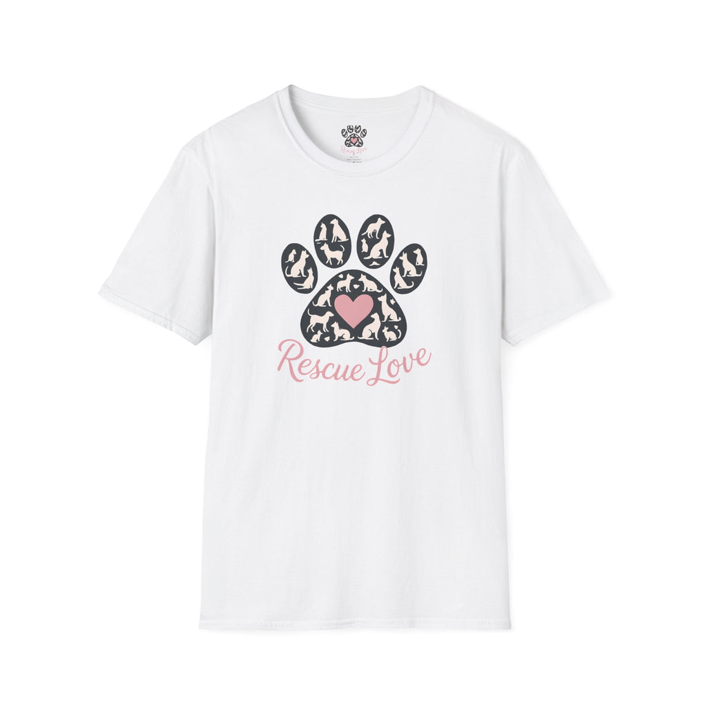 Rescue Love Paw Print T-Shirt