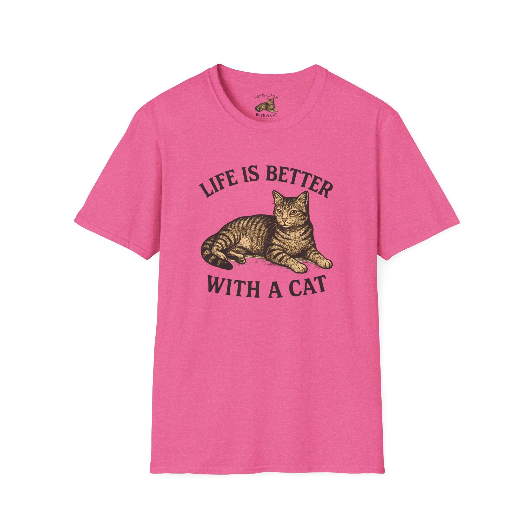 Cat With Slogan T-Shirt