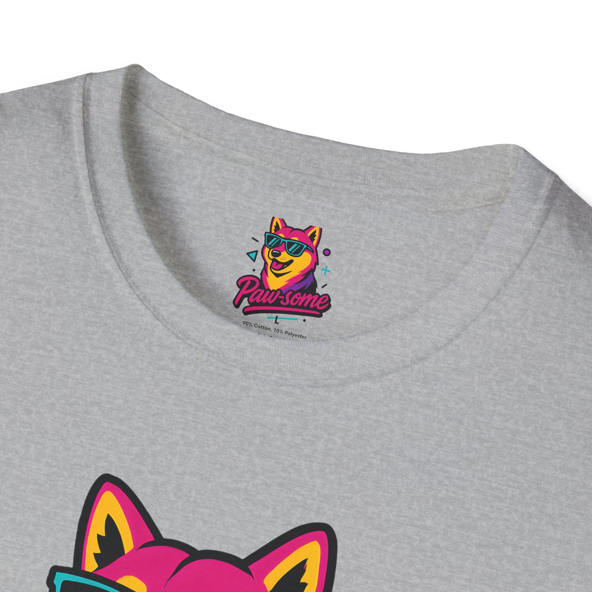 Paw-some Neon Dog T-Shirt
