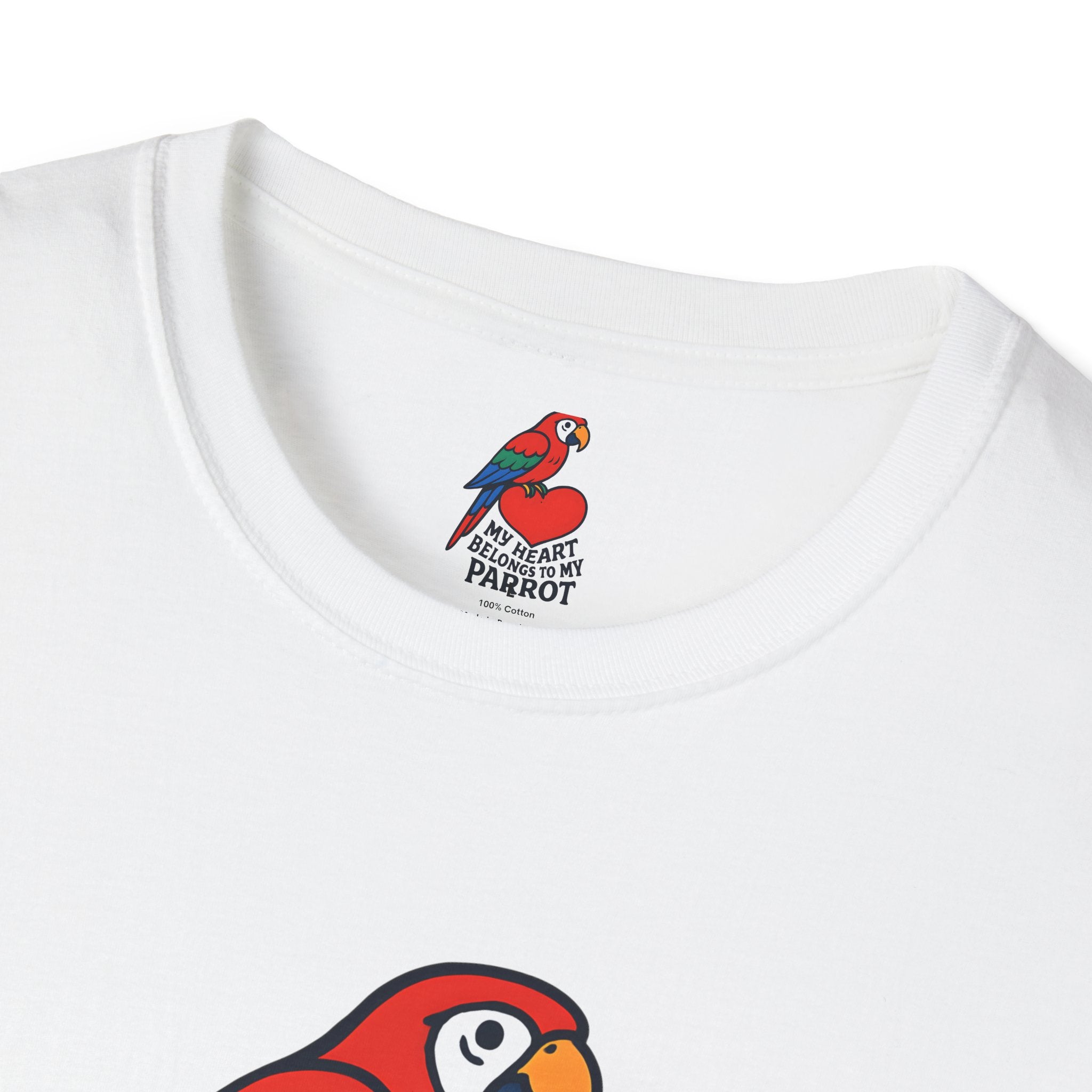 Parrot on Heart T-Shirt