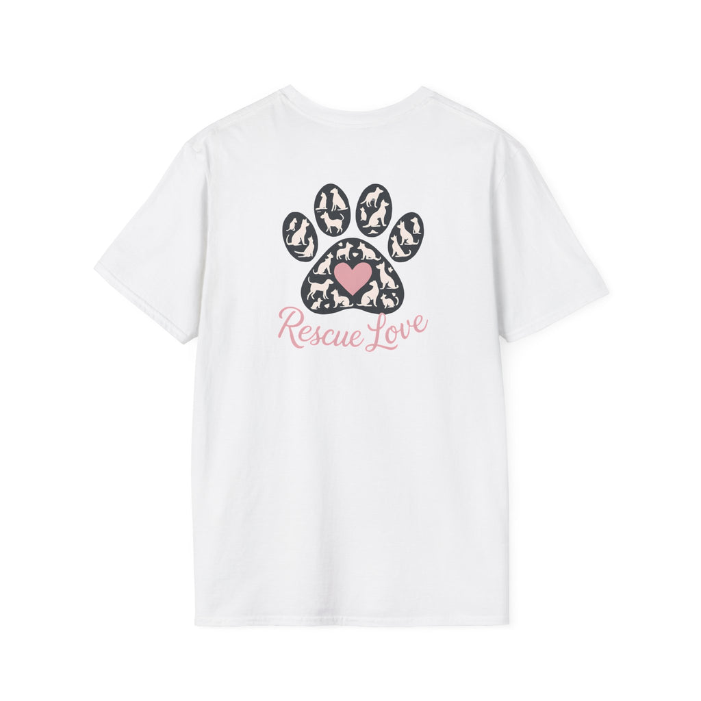 Rescue Love Paw Print T-Shirt