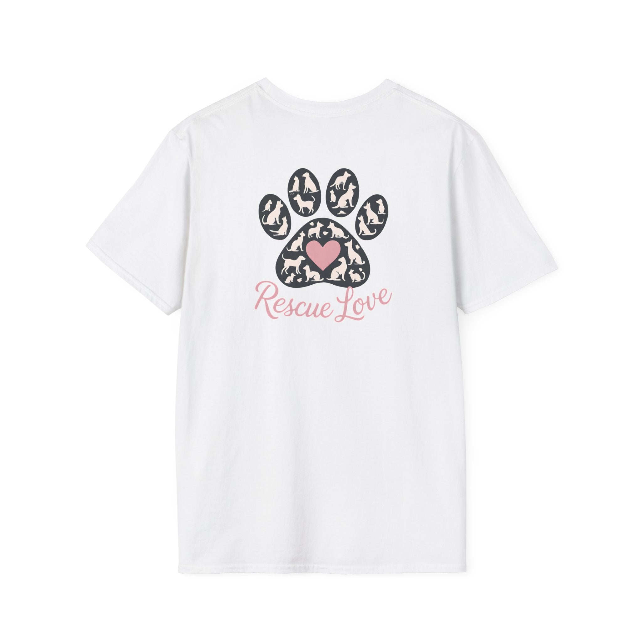 Rescue Love Paw Print T-Shirt