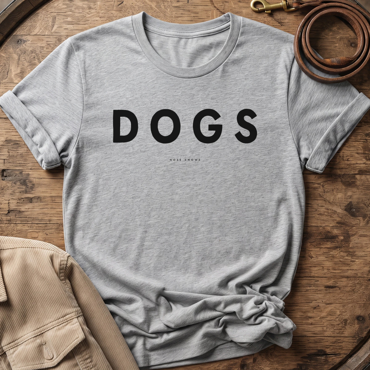 Dogs Unisex tee in Athletic Heather