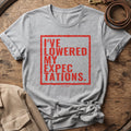 Lowered Exp Unisex tee in Athletic Heather