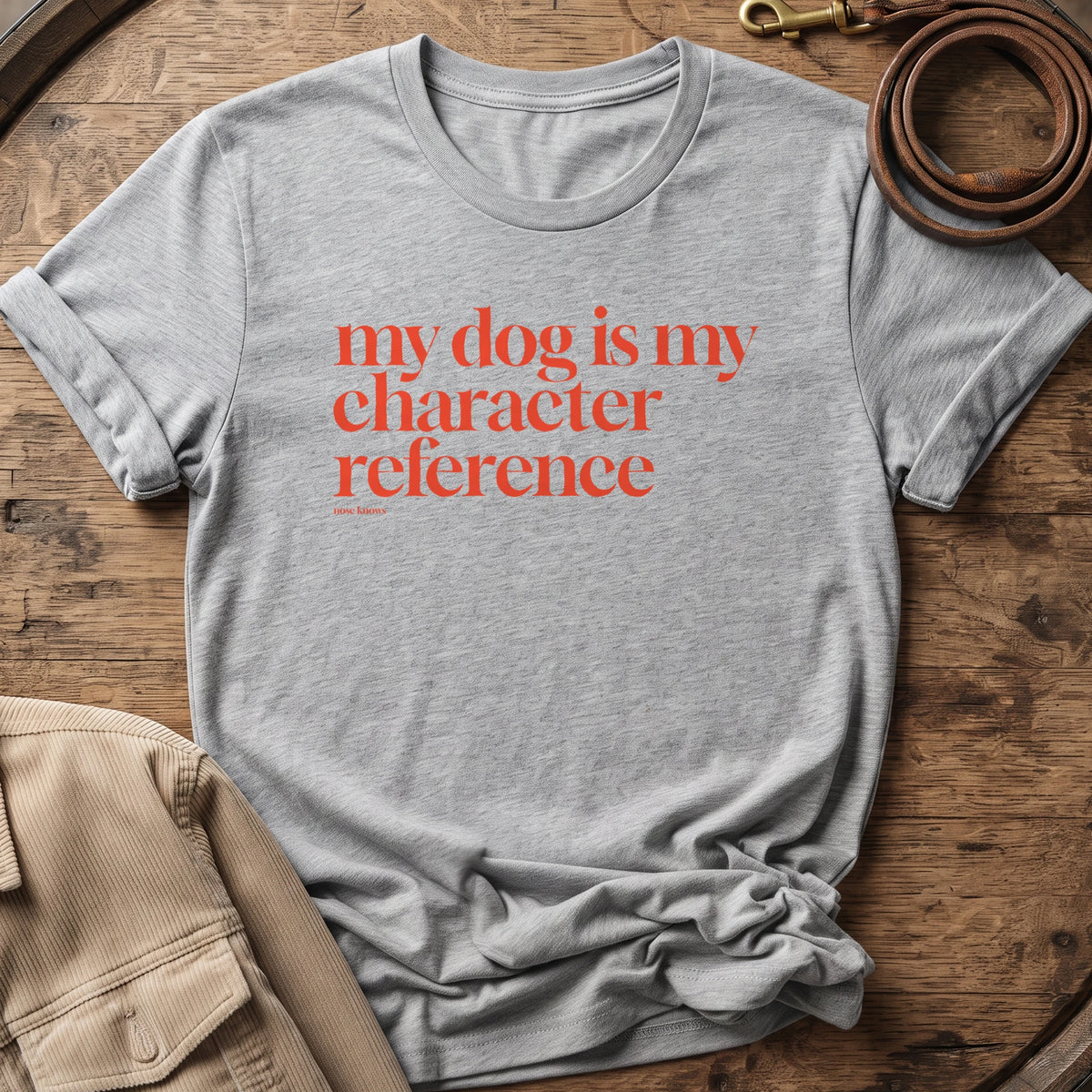 References Unisex tee in Athletic Heather