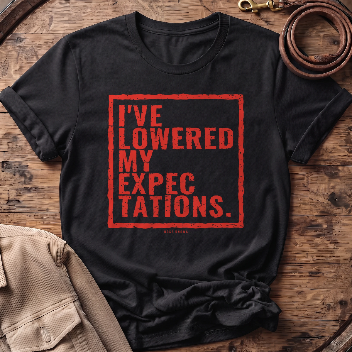Lowered Exp Unisex tee in Black