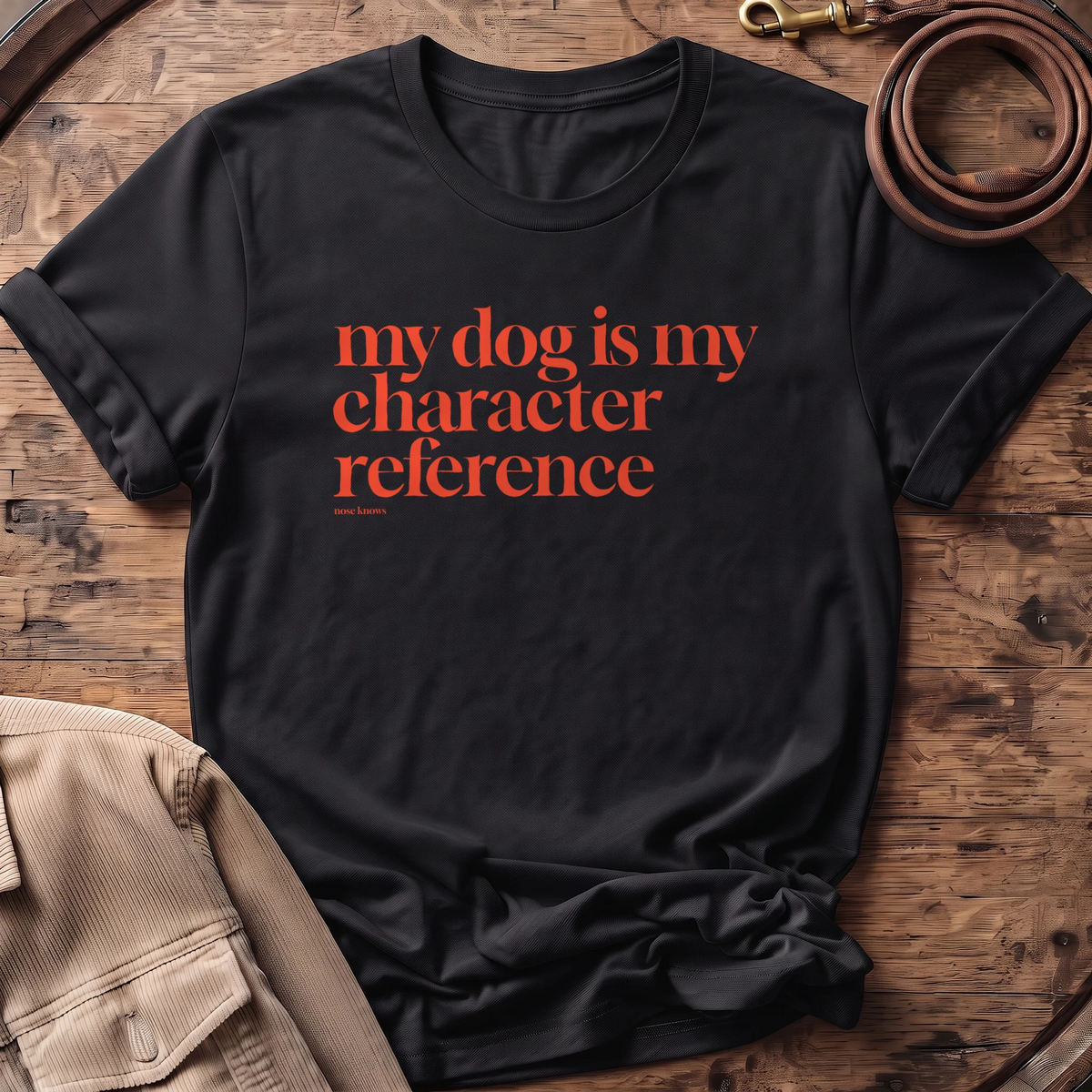 References Unisex tee in Black
