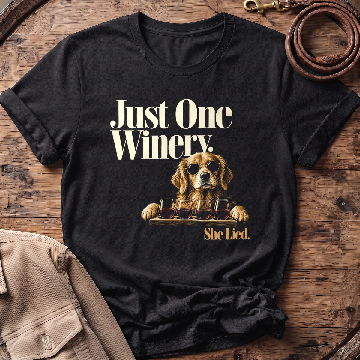 She Lied Unisex tee in Black