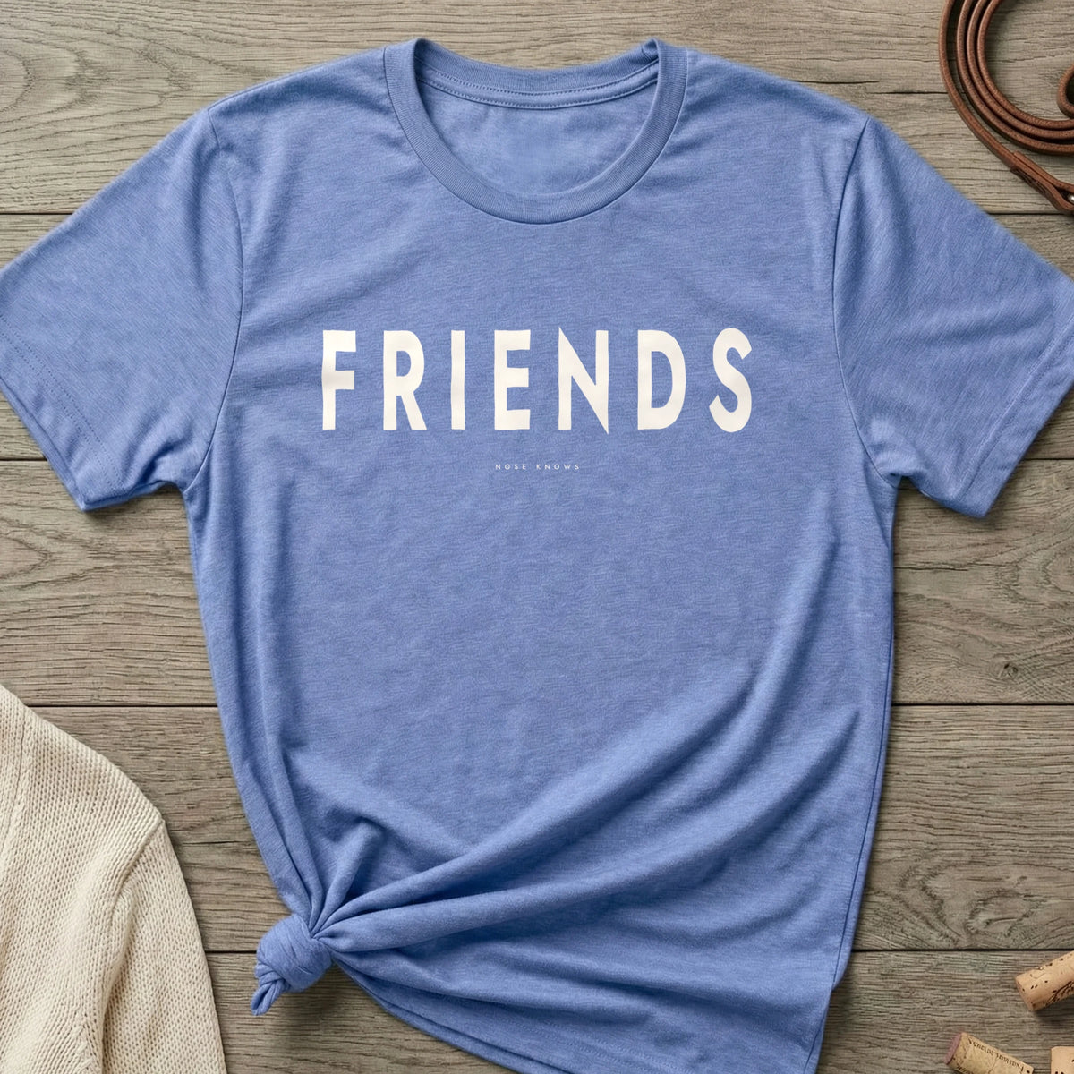 Friends Women's Cut tee in Maritime Frost
