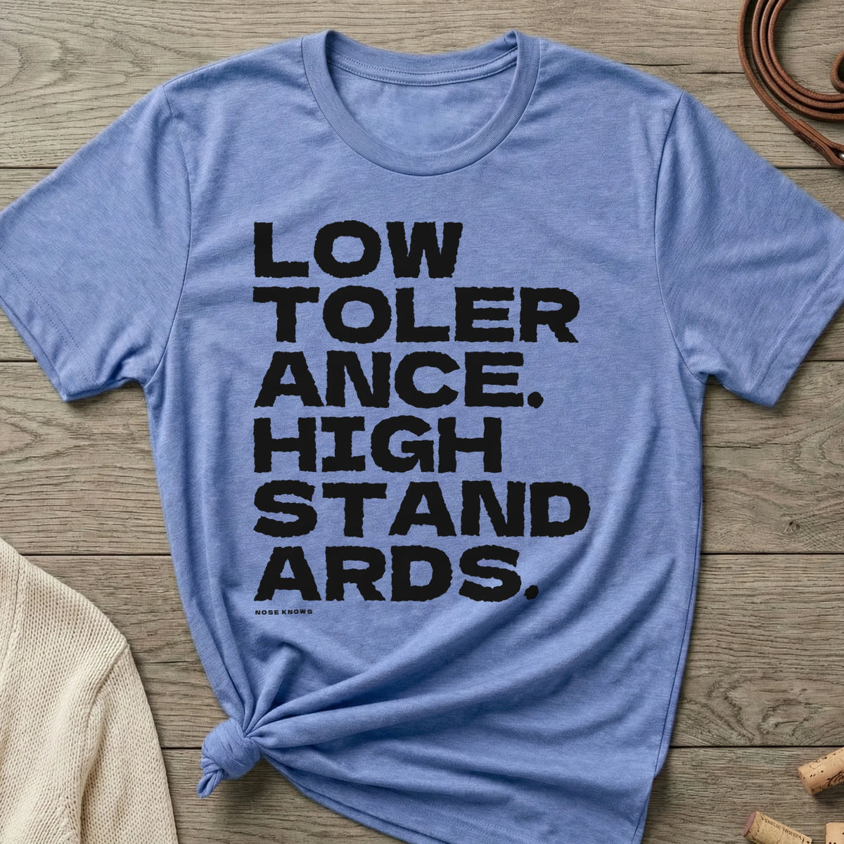 Low Tolerance Women's Cut tee in Maritime Frost