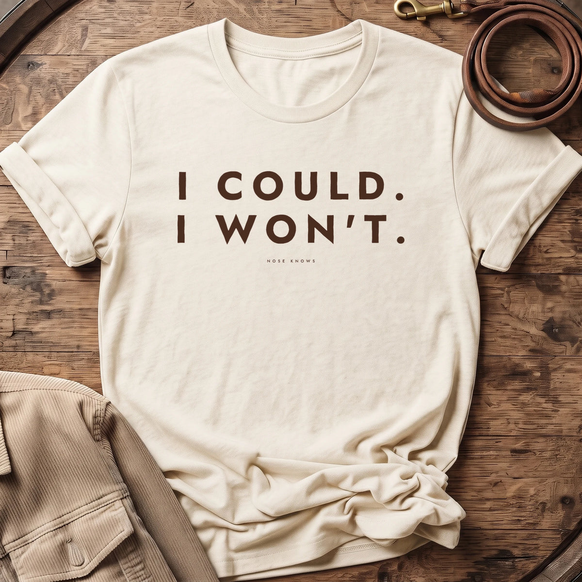 I Could Unisex tee in Vintage White